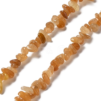 Natural Red Aventurine Beads Strands G-E607-A04-1