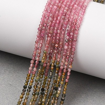 Gradient Color Natural Multicolor Tourmaline Beads Strands G-D110-A02-10-1