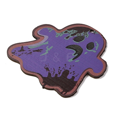 Halloween Printed Wooden Big Pendants LS-WOOD-I016-01I-1