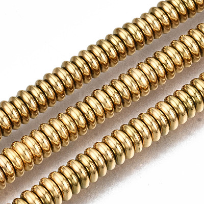 Electroplate Non-magnetic Synthetic Hematite Beads Strands G-T114-88B-G-1