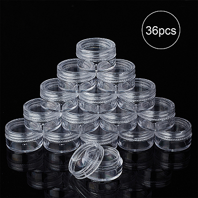 Plastic Bead Containers with Lids CON-BC0006-12-1