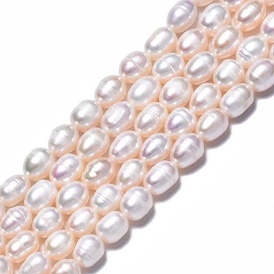 Natural Cultured Freshwater Pearl Beads Strands PEAR-N012-06T-1