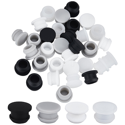 32Pcs 4 Colors Silicone Bottle Seal Plug AJEW-GF0008-08C-1