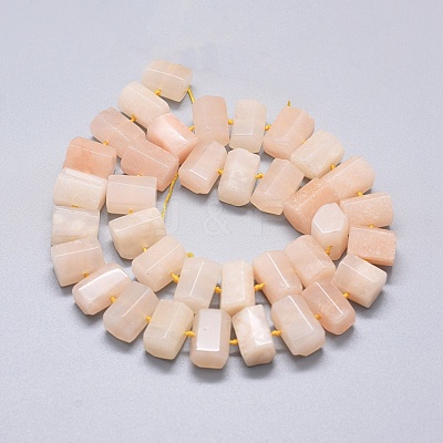 Natural Pink Aventurine Beads Strands G-K293-J18-C-1