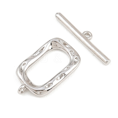 Brass Toggle Clasps KK-G548-41P-03-1