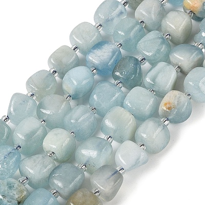 Natural Aquamarine Beads Strands G-A254-A01-02-1