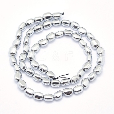 Electroplate Non-magnetic Synthetic Hematite Beads Strands G-L488-A-10-1