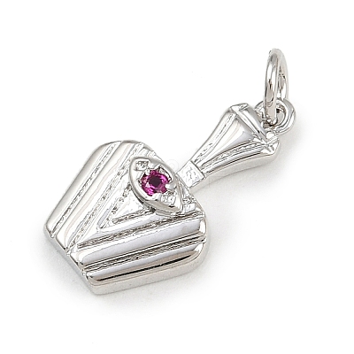 Brass Micro Pave Cubic Zirconia Pendants KK-A269-36P-1