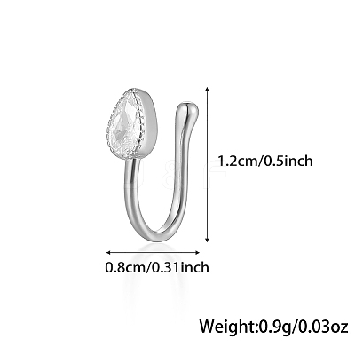 S925 Silver Flower Butterfly Rabbit Star Nose Clip Fashion Jewelry MA2524-20-1
