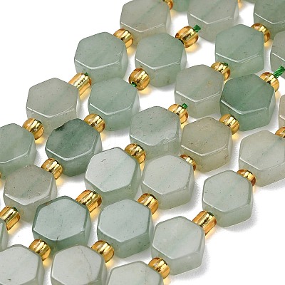 Natural Green Aventurine Beads Strands G-F833-B02-01-1