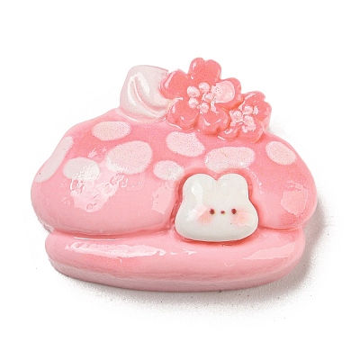 Spring Cherry Blossoms Theme Opaque Resin Pudding Decoden Cabochons RESI-E055-02I-1