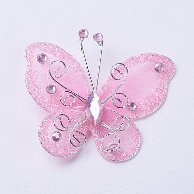 Polyester Butterfly Decoration DIY-WH0018-03A-1