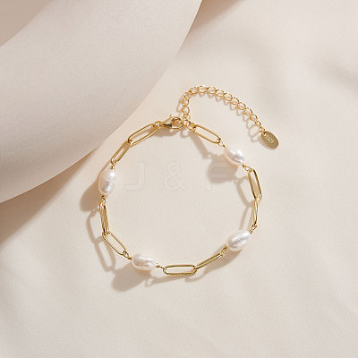 Shell Pearl Beaded Bracelets BJEW-G724-04G-1
