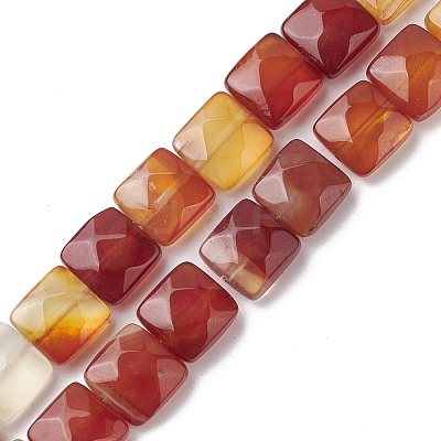 Natural Red Agate Beads Strands G-K359-B11-01-1