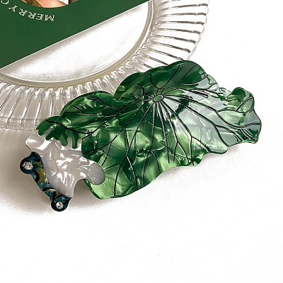 Leaf Cellulose Acetate Claw Hair Clips PW-WG770E1-05-1
