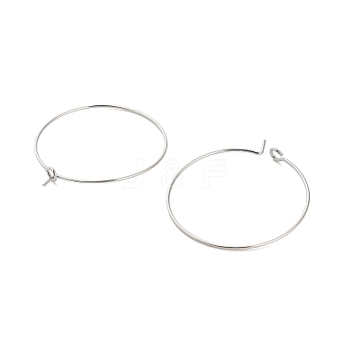 Brass Hoop Earring Findings X-KK-R112-038D-1