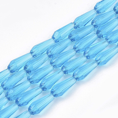 Transparent Glass Beads Strands GLAA-T009-004B-1
