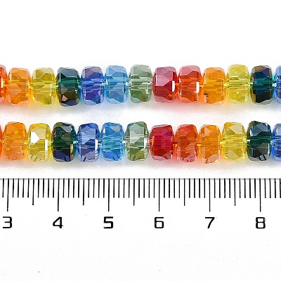 Electroplate Glass Beads Strands EGLA-B009-04-1