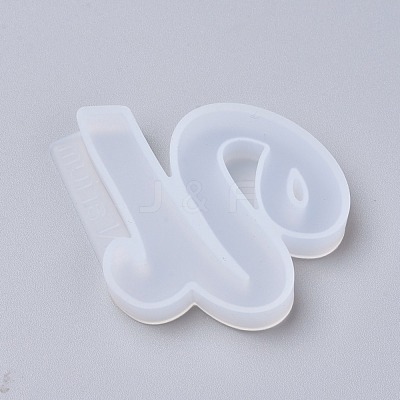 Letter DIY Silicone Molds X-DIY-I034-08U-1