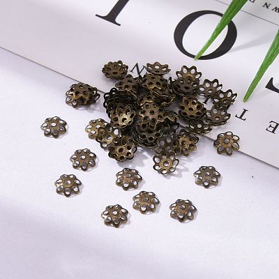 Iron Bead Caps IFIN-R197-AB-1