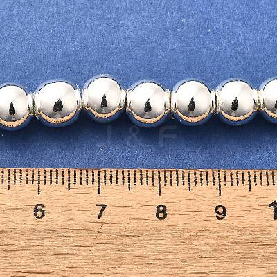 Electroplated Synthetic Magnetic Hematite Beads Strands G-L613-F01-02D-1