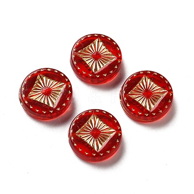Transparent Plating Acrylic Beads X-OACR-L013-034A-1