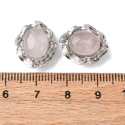 Natural Rose Quartz Oval Multi-Strand Links G-G207-02P-09-1