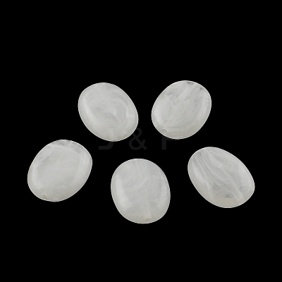Oval Imitation Gemstone Acrylic Beads OACR-R047-34-1