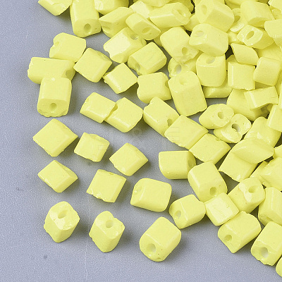 6/0 Baking Paint Glass Seed Beads SEED-S034-A14-1