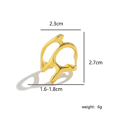 Brass Cuff Rings UD0952-1