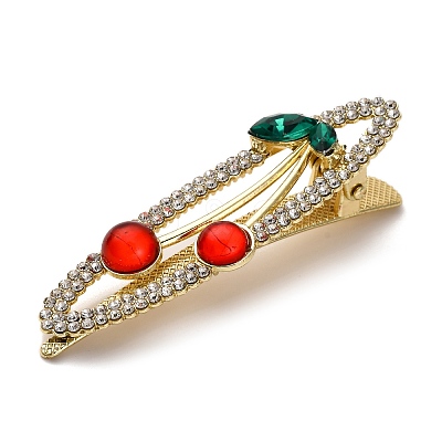 Cherry Golden Alloy Alligator Hair Clips LS-PHAR-K006-04C-G-1