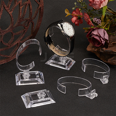 C Shaped ABS Plastic Single Bracelet Display Stands BDIS-WH20001-03B-1