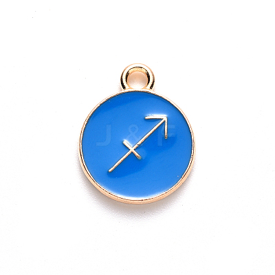 Alloy Enamel Pendants LS-X-ENAM-S124-01B-02F-1