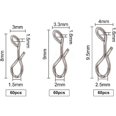 Stainless Steel Fishing Fishhook Connector STAS-FH0001-09-1