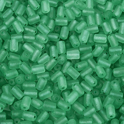 FGB Frosted Transparent Glass Seed Beads SEED-N013-05A-09-1