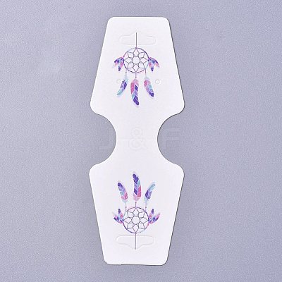 Cardboard Fold Over Paper Display Hanging Cards CDIS-E007-02-1