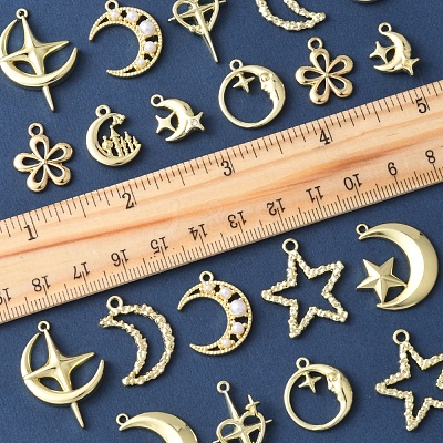 20Pcs 10 Styles Alloy Pendants FIND-FS0003-07-1