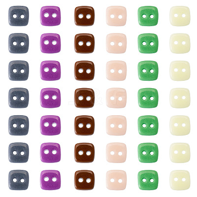 80Pcs 2-Hole Porcelain Buttons PORC-PJ0001-02C-1