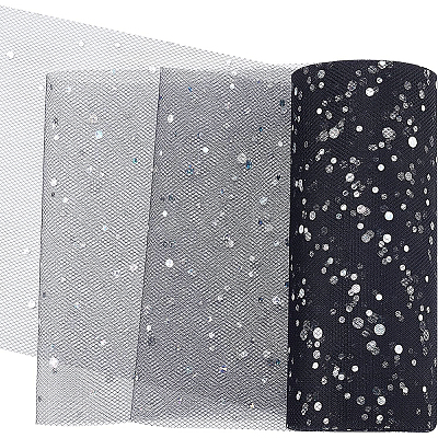 Glitter Sequin Deco Mesh Ribbons OCOR-BC0008-40-1