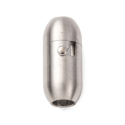 304 Stainless Steel Locking Tube Magnetic Clasps STAS-A151-02C-P-1
