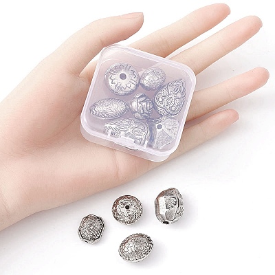 10Pcs Antique Acrylic Beads OACR-YW0001-69-1