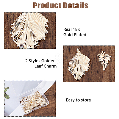 12Pcs 2 Styles Brass Pendants KK-HS0015-52-1
