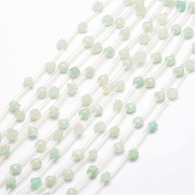 Natural Flower Amazonite Beads G-O156-A-06-1