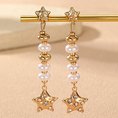 Alloy & Crystal Rhinestone Dangle Stud Earrings WG31796-03-1