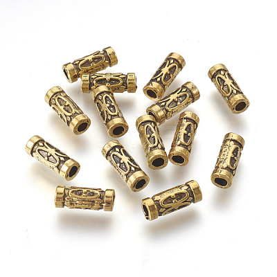 Tibetan Style Alloy Tube Beads GLF0843Y-1