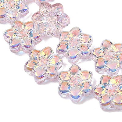 Electroplate Glass Beads Strands EGLA-P069-02A-AB05-1