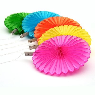 Paper Fan LS-AJEW-WH0005-25cm-12-1