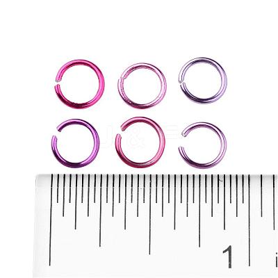 6 Colors Aluminum Wire Open Jump Rings ALUM-X0001-01C-1