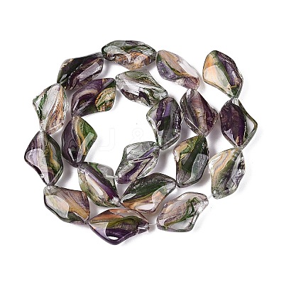 Handmade Lampwork Beads Strands LA-N046-02C-1