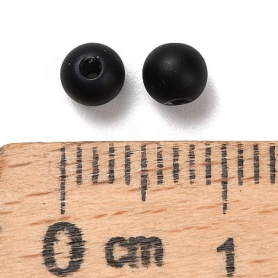 Frosted Plastic Imitation Pearl Beads KY-F022-4mm-05-1